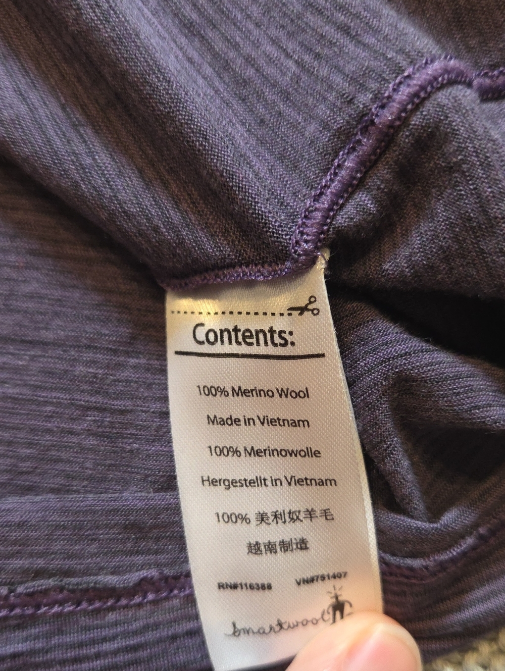 Smartwool Classic T-Shirt Womens Large Purple Short Sleeve All-Season 100 Merino - Picture 6 of 7